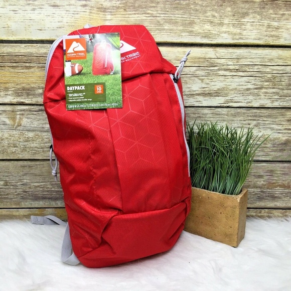 Ozark Trail Outdoor Equipment Red Hiking Backpack - Picture 1 of 11